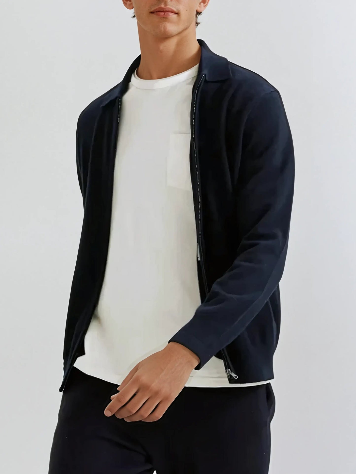 Cashmere Jakke Marineblå
