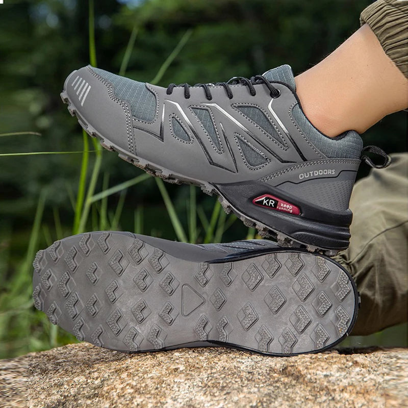 Waterproof Hiking Shoes Men‘s Outdoor Trekking Sneakers Mountain Climbing Camping Trainers Hunting Tactical Boots Bike Shoe Male