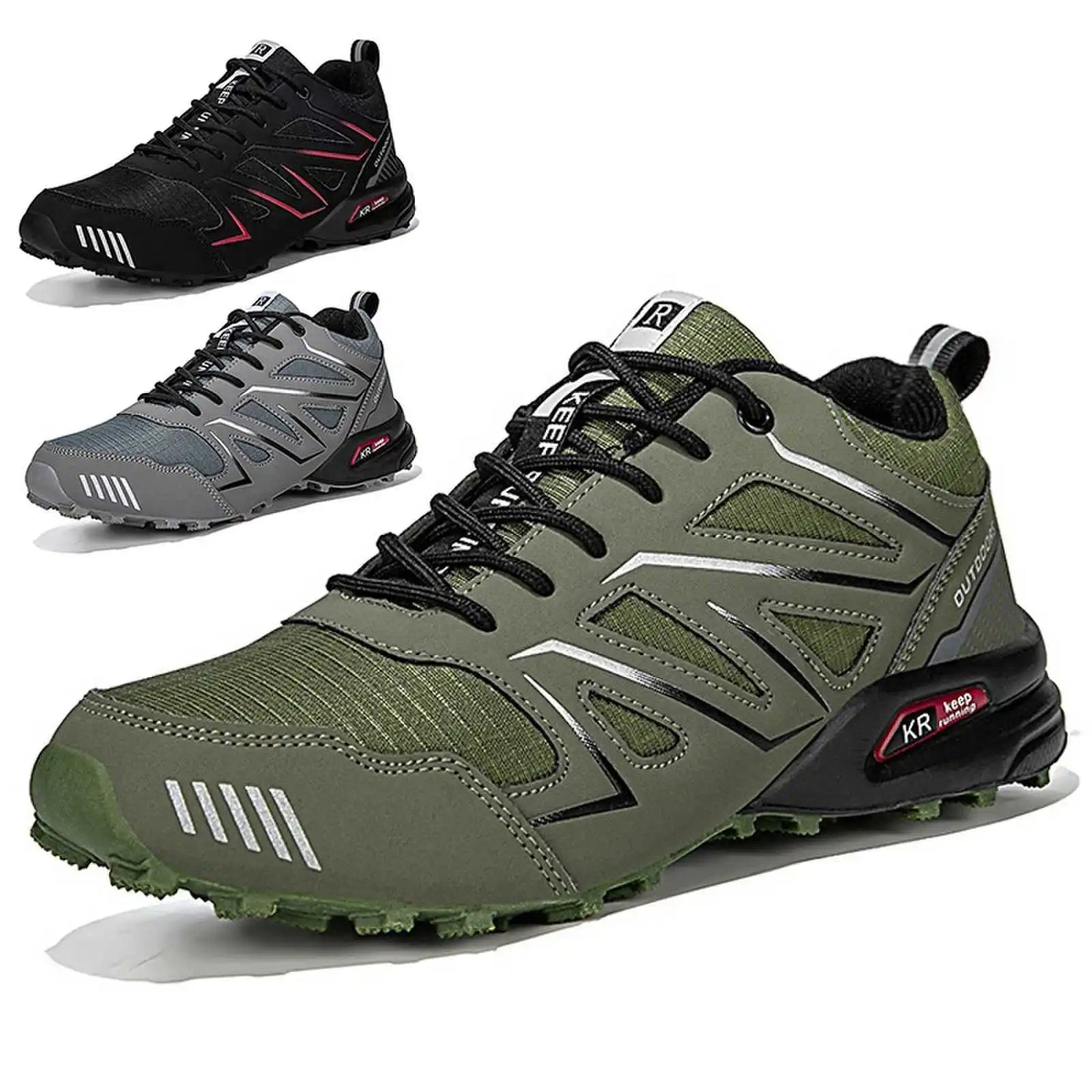 Waterproof Hiking Shoes Men‘s Outdoor Trekking Sneakers Mountain Climbing Camping Trainers Hunting Tactical Boots Bike Shoe Male